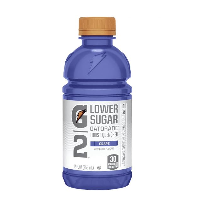 Low-Calorie Thirst Quencher GrapeElectrolyte Drink 12 oz. Bottle (pack of 8) Electrolytes for Rehydration Drinks Sport Drink Bottle