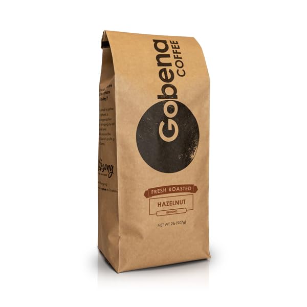 2lb Hazelnut Ground Medium Roast Coffee 100% Arabica Coffee 32oz Bulk Coffee (Hazelnut)