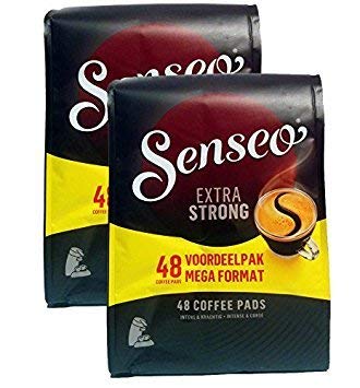 Senseo Extra Strong Dark Roast Coffee Pods – 96 Count (2 Packs) – Intense &amp Bold Flavor with Rich Crema – Single-Serve Coffee Pads Compatible with Senseo &amp PeleCom Machines