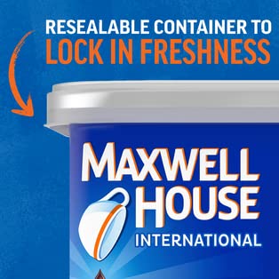 Maxwell House International Decaf &amp Sugar Free French Vanilla Café Style Instant Coffee 4 oz Canister (Pack of 4) (Full package)
