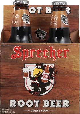 Sprecher Root Beer Soda 4 Pack 64 fl oz (Pack of 6)