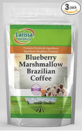 Blueberry Marshmallow Brazilian Coffee (Gourmet Naturally Flavored Whole Coffee Beans) (8 oz ZIN: 562444) - 3 Pack