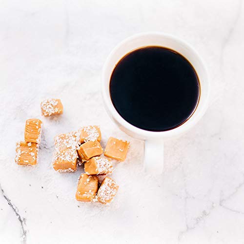 Barnie's English Salted Toffee Ground Coffee with Caramel Molasses and Salted Creamy Butter Flavors Medium Roasted Arabica Coffee Beans 12 oz Bag (Pack of 2)