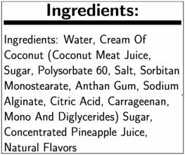Tropics Pina Colada Drink Mix 32 Ounce -- 12 per case.