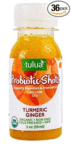 Tulua Turmeric Ginger Probiotic Shots 36-Pack