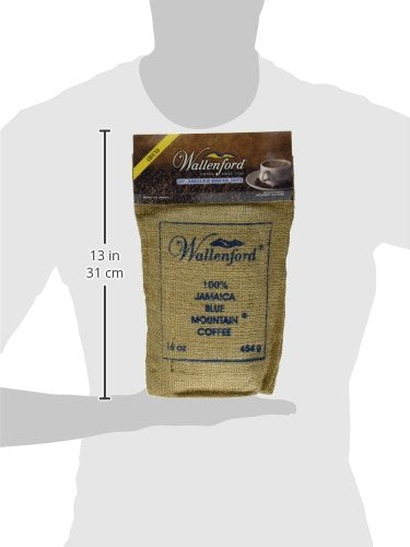 Roasted and Ground 100% Jamaica Blue Mountain Coffee 16oz (1lb) Bag