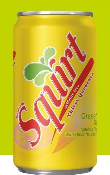 Squirt Mini Soda Cans | (Pack of 20) | Flavor Soda Variety Pack | Soft Drink Assortment of Beverages | The Beverage Care Package of Mix Pop | Home &amp Office Fridge Restock Kit | 7.5 oz. Cans | By T