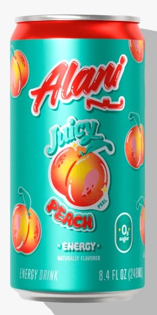 Alani Mini Energy Drinks Variety Pack | Cherry Slush Juicy Peach &amp Orange kiss | Sugar free Low Calorie Energy Drinks 8.4 Fl Oz Cans (Pack of 3)