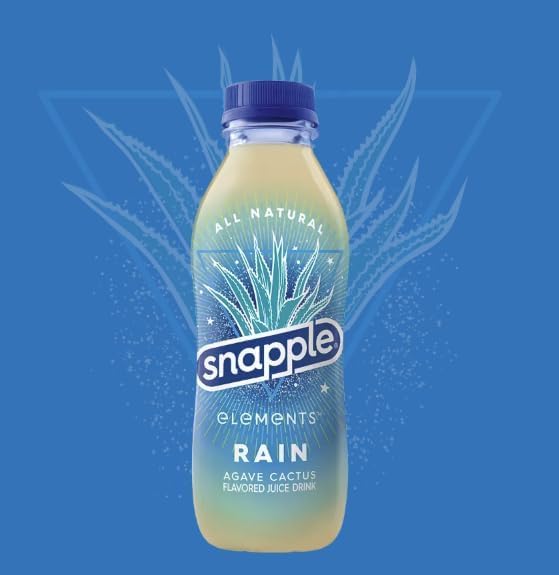 Elements Rain Agave Cactus Flavoured Juice Drink 16 fl oz recycled plastic bottle Pack of 17