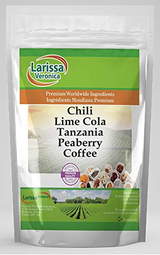Chili Lime Cola Tanzania Peaberry Coffee (Gourmet Naturally Flavored Whole Coffee Beans) (8 oz ZIN: 568993)
