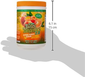 Youngevity Beyond Tangy Tangerine 2.0 Citrus Peach Fusion Multi-Vitamin &amp Mineral Complex - Made with Natural &amp Whole Foods | 8000 ORAC (3 Canisters)