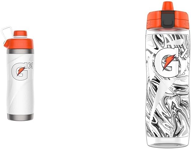 Gatorade 32oz Stainless Steel Bottle and 30oz Gx Bottle Bundle