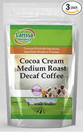 Cocoa Cream Medium Roast Decaf Coffee (Gourmet Naturally Flavored Whole Coffee Beans) (8 oz ZIN: 549988) - 3 Pack