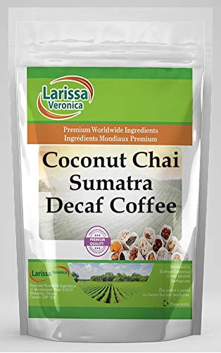 Coconut Chai Sumatra Decaf Coffee (Gourmet Naturally Flavored Whole Coffee Beans) (16 oz ZIN: 570285)