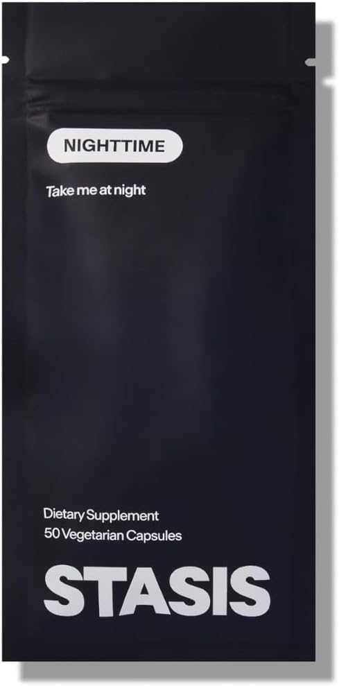 STASIS Daytime &amp Nighttime Supplement Refill Bundle Morning &amp Evening Routine Support Capsules 1 Month Supply