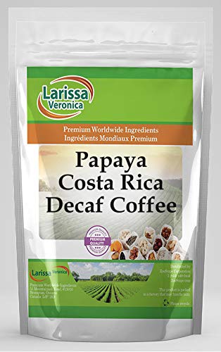 Papaya Costa Rica Decaf Coffee (Gourmet Naturally Flavored Whole Coffee Beans) (8 oz ZIN: 555574)