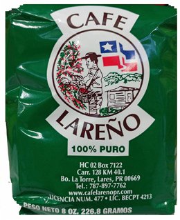 Puerto Rican Ground Coffee Variety Pack - 4 Local Favorites In 8 Ounce Bags (Cafe Rico Lareno Crema and Yaucono) Includes 2 Envelopes Of Sason Accent