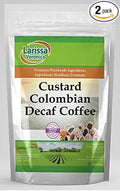 Custard Colombian Decaf Coffee (Gourmet Naturally Flavored Whole Coffee Beans) (8 oz ZIN: 550933) - 2 Pack