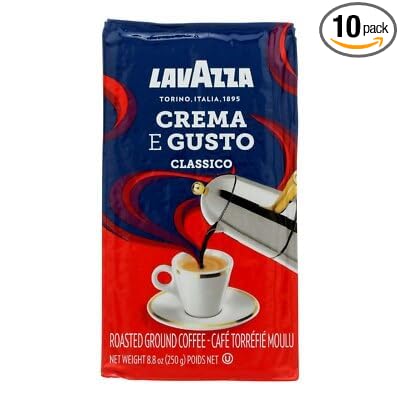 Lavazza Brick Crema Gusto Ground Coffee 8.8 oz (Pack of 10)