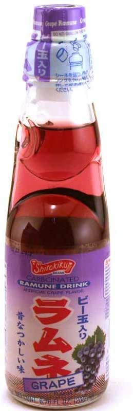 Ramune (Grape Flavor) - 6.76 Fl Oz. (Pack of 6)