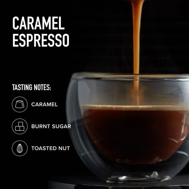 Peet's Coffee Medium Roast Espresso Capsules Compatible with Nespresso Original Machine - Caramel 50 Count (5 Boxes of 10 Espresso Capsules)