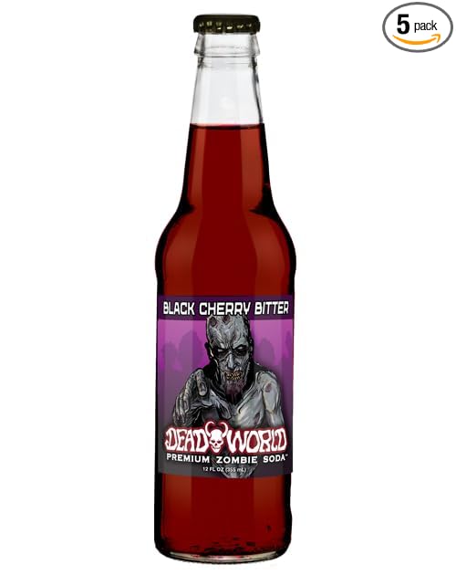 Dead World Premium Zombie Soda Black Cherry Biter 12 pack