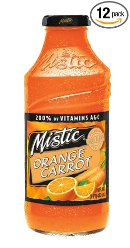 Mistic Orange Carrot Juice 16 Oz. (12 Pack Case) by Mistic