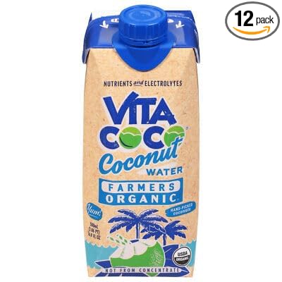 Vita Coco Coconut Water Farmers Organic 16.9 fl oz (Pack of 12)