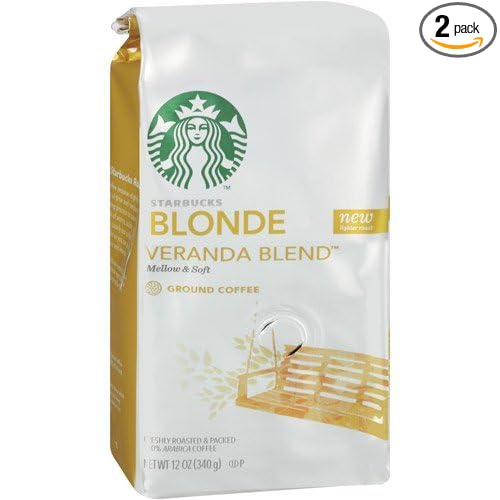 Starbucks Blonde Roast Veranda Blend 12oz Bag (Pack of 2)
