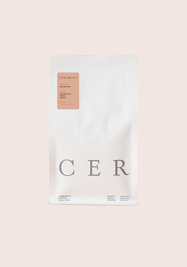 Ceremony Coffee Roasters - Espresso Variety Pack - Specialty Ground Coffee Mass Appeal &amp Destroyer Espresso Blends- 2x12oz Bags (Espresso - Fine Grind)