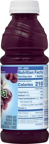 Tropicana Juice Drink Grape 182.4 Fl Oz (Pack of 12)