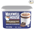 Maxwell House International Suisse Mocha Cafe Beverage Mix Caffeinated 7.2 oz Can (Pack of 4)