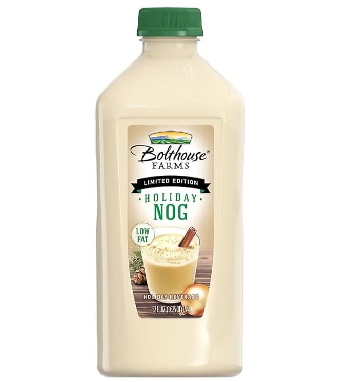 Bolt house Farm Holiday Nog 100% Fruit Juice Smoothie | 52 oz (Pack of 3)