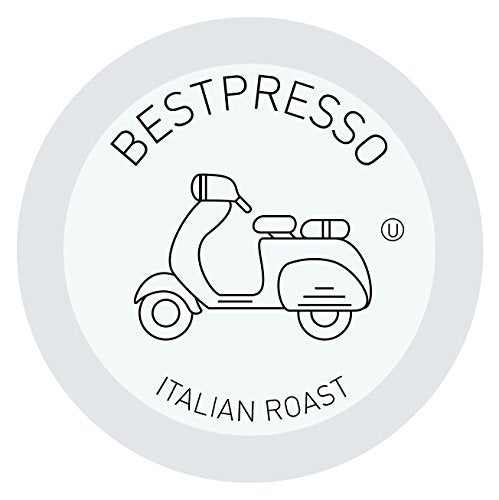 Bestpresso Coffee Italian Roast Single Serve K-Cup 72 Count (Compatible with 2.0 Keurig Brewers) 6 packs of 12 cups