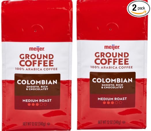Pack Of 2 Medium Roast Colombian Gourmet Ground Coffee 12 oz