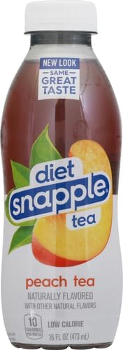 ZERO PEACH Ice Tea 16 fl oz recycled plastic bottle Pack of 17