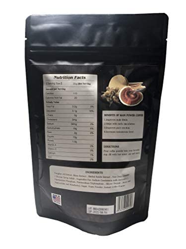 Man Power Mocha Coffee For Men &amp Women All Natural Organic Energy Coffee | Serving 5 Sachet (100g) Instant Coffee Medium Roast Coffee.