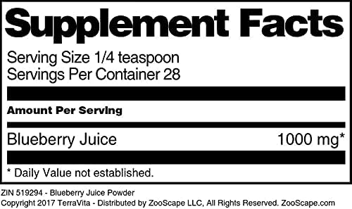 Blueberry Juice Powder (1 oz ZIN: 519294)