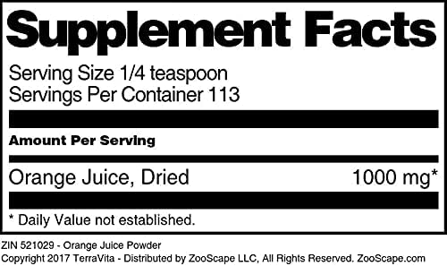 Orange Juice Powder (4 oz ZIN: 521029) - 3 Pack