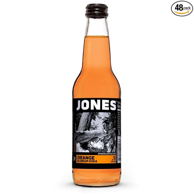 Jones Orange &amp Cream 12 oz (48 Glass Bottles)