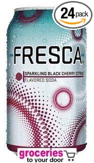 Fresca Black Cherry Soda 12 oz Can (Pack of 24)