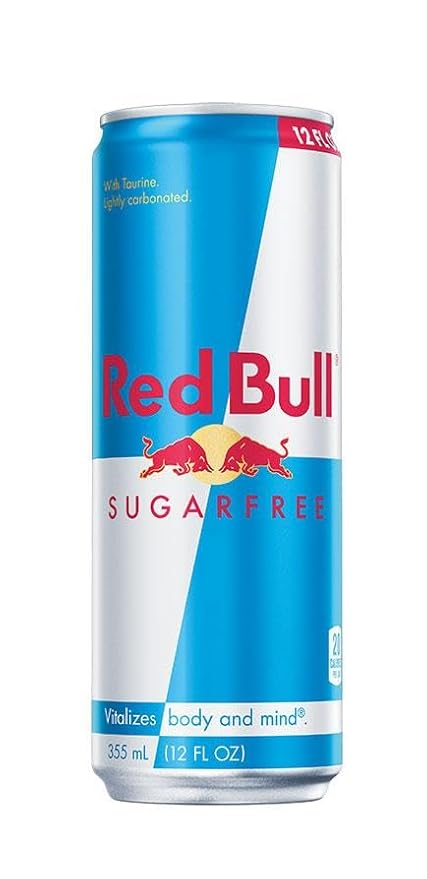 Red Bull Sugar Free Energy Drink with 114mg Caffeine plus Taurine &amp B Vitamins 12 Fl Oz Pack of 16 Cans