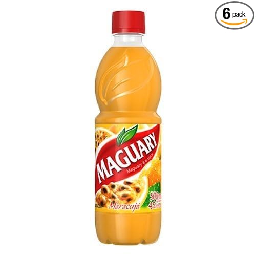 Passion Fruit Juice Concentrate - Suco Concentrado de MaracujÃƒ¡ - Maguary - 16.9 oz. (500ml) GLUTEN-FREE - (PACK OF 06) by Maguary