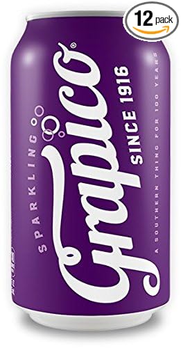 4 set of 12 - Grapico Sparkling Grape Soda - 12 oz cans