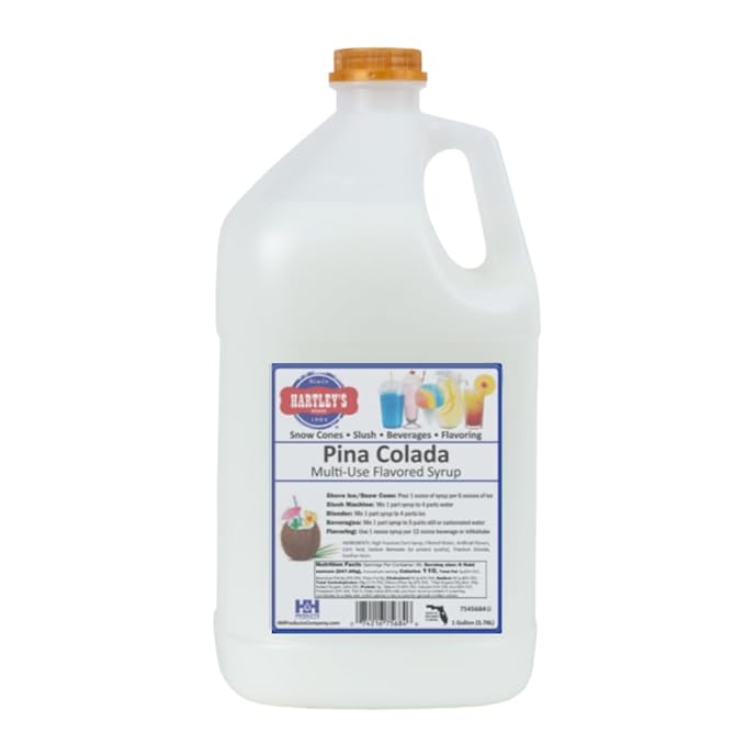 Hartley's Multi-Use Flavored Syrup 1 Gallon (Pina Colada)
