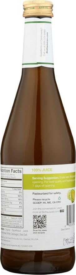 Biotta Sauerkraut Juice -- 16.9 fl oz - 2 pc