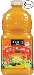 Langer's Jalapeño Mango Lime Juice Cocktail Jalapeño Mango Lime 64 Fl Oz (Pack of 8)