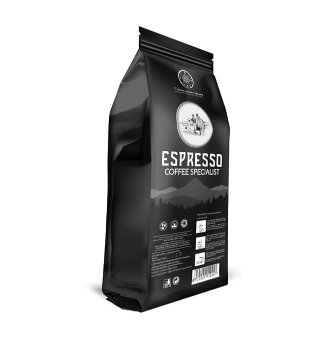Trung Nguyen Espresso Whole Bean Coffee - 100% Arabica - Espresso Coffee Specialist - 1 Bag (17.6oz)