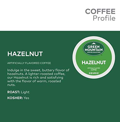 Green Mountain Coffee Hazelnut K-Cups For Keurig Brewers 24-Count Boxes (Pack of 2)