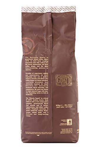 Grande Italia Espresso Small Batch Artisan Roasted Miscela Napoli 2 Lbs. bag